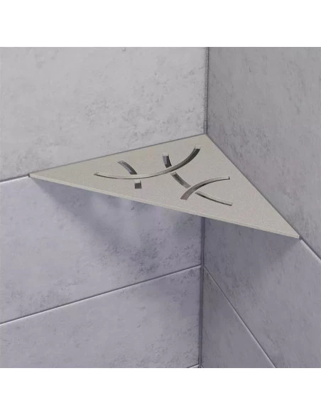 Tablette d'angle de douche SHELF-E-S1 21x21cm CURVE D6 SCHLUTER - 12