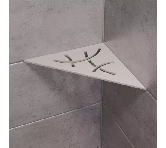 Tablette d'angle de douche SHELF-E-S1 21x21cm CURVE D6 SCHLUTER - 15