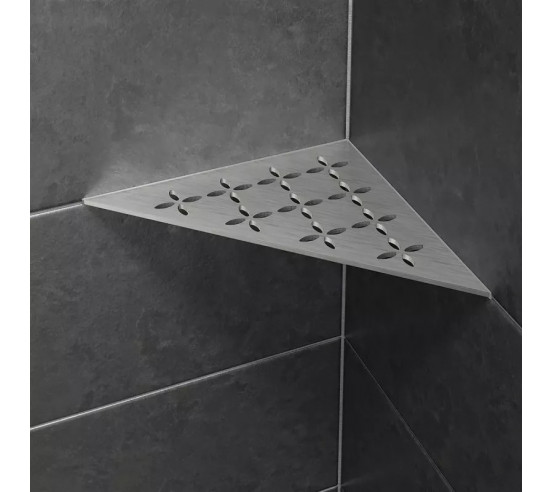 Tablette d'angle de douche SHELF-E-S1 21x21cm FLORAL D6 SCHLUTER - 4