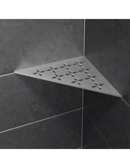 Tablette d'angle de douche SHELF-E-S1 21x21cm FLORAL D6 SCHLUTER - 4