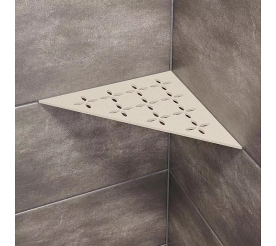 Tablette d'angle de douche SHELF-E-S1 21x21cm FLORAL D6 SCHLUTER - 7