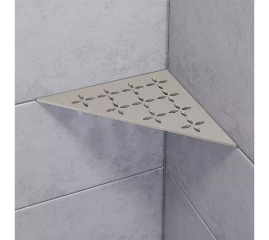 Tablette d'angle de douche SHELF-E-S1 21x21cm FLORAL D6 SCHLUTER - 13