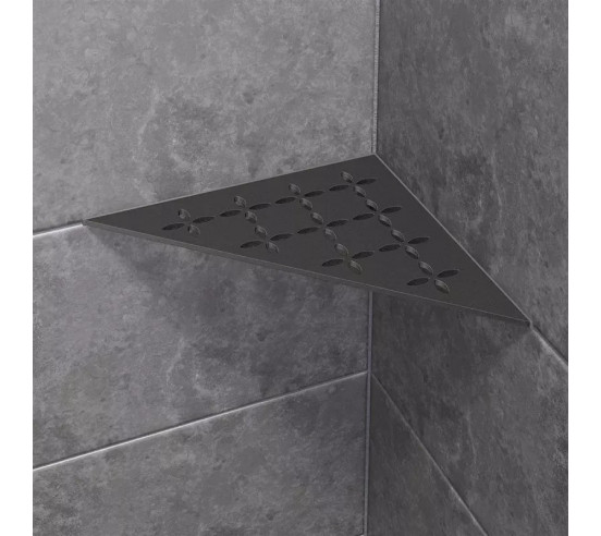 Tablette d'angle de douche SHELF-E-S1 21x21cm FLORAL D6 SCHLUTER - 18