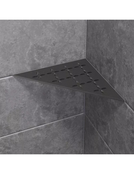 Tablette d'angle de douche SHELF-E-S1 21x21cm FLORAL D6 SCHLUTER - 18