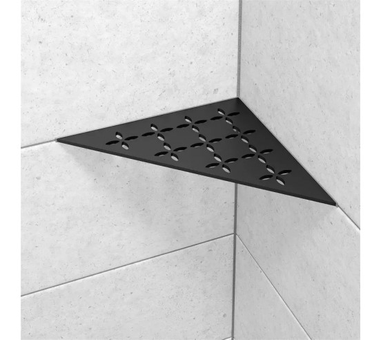 Tablette d'angle de douche SHELF-E-S1 21x21cm FLORAL D6 SCHLUTER - 24