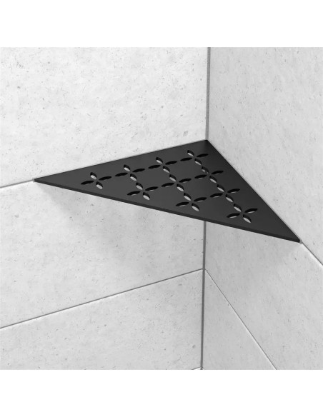 Tablette d'angle de douche SHELF-E-S1 21x21cm FLORAL D6 SCHLUTER - 24