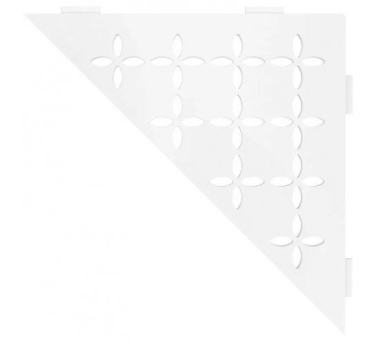 Tablette d'angle de douche SHELF-E-S1 21x21cm FLORAL D6 SCHLUTER - 25