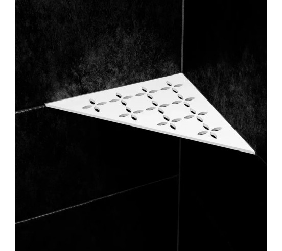 Tablette d'angle de douche SHELF-E-S1 21x21cm FLORAL D6 SCHLUTER - 27