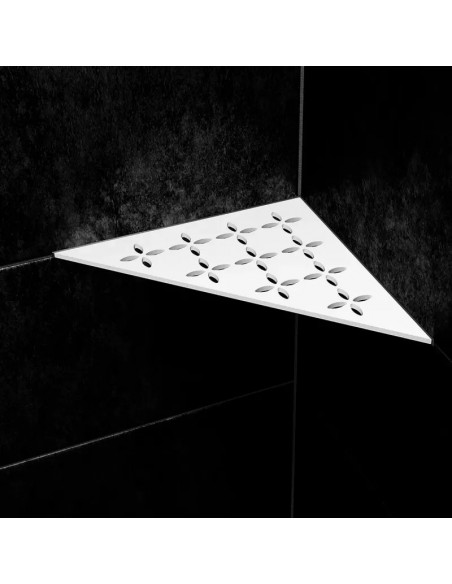 Tablette d'angle de douche SHELF-E-S1 21x21cm FLORAL D6 SCHLUTER - 27