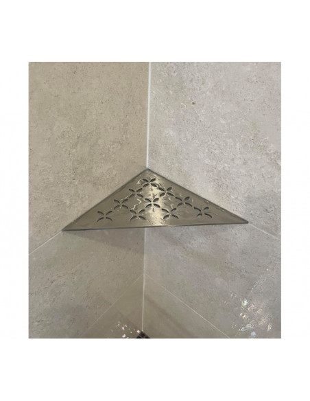 Tablette d'angle de douche SHELF-E-S1 21x21cm FLORAL D5 SCHLUTER - 5