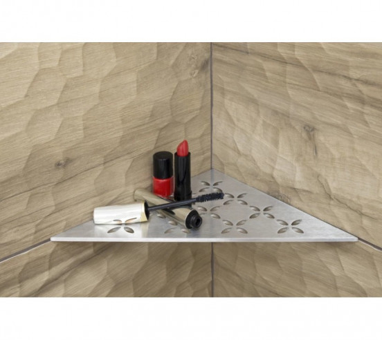 Tablette d'angle de douche SHELF-E-S1 21x21cm FLORAL D5 SCHLUTER - 4