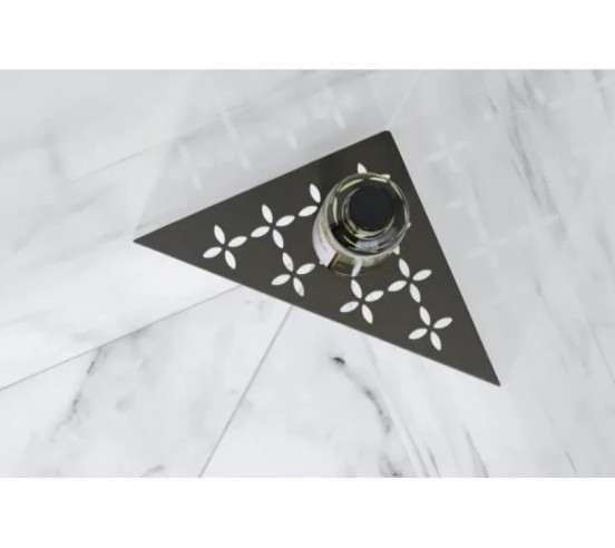 Tablette d'angle de douche SHELF-E-S1 21x21cm FLORAL D5 SCHLUTER - 20