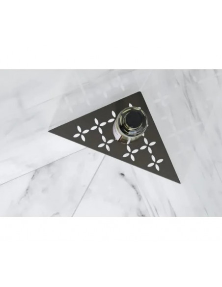Tablette d'angle de douche SHELF-E-S1 21x21cm FLORAL D5 SCHLUTER - 20