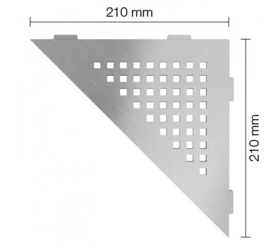 Tablette d'angle de douche SHELF-E-S1 21x21cm SQUARE D3 SCHLUTER - 2