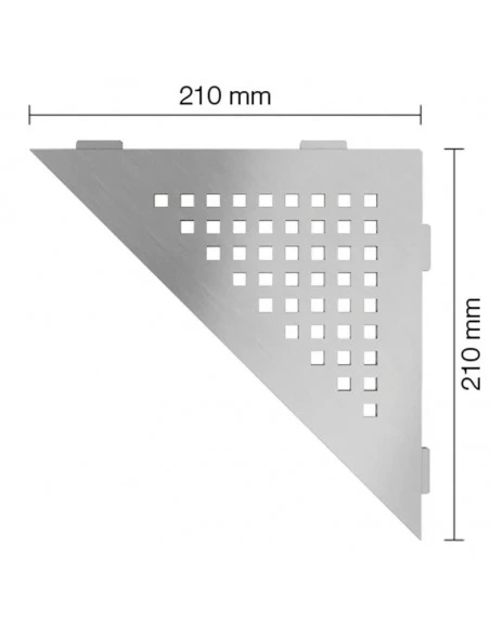Tablette d'angle de douche SHELF-E-S1 21x21cm SQUARE D3 SCHLUTER - 2