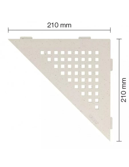 Tablette d'angle de douche SHELF-E-S1 21x21cm SQUARE D3 SCHLUTER - 5