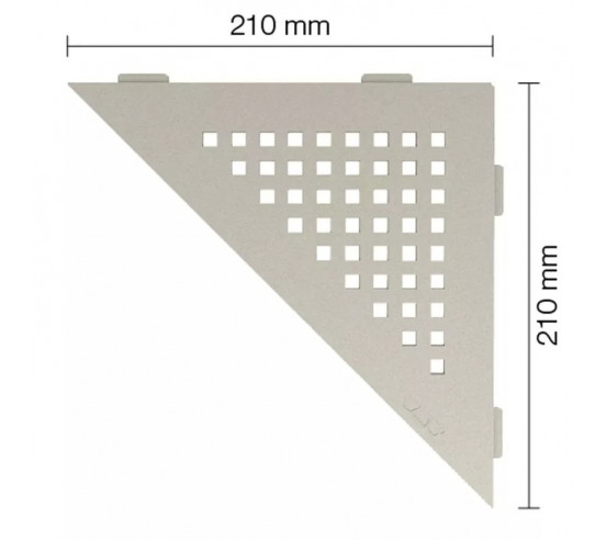 Tablette d'angle de douche SHELF-E-S1 21x21cm SQUARE D3 SCHLUTER - 7