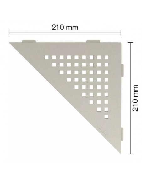 Tablette d'angle de douche SHELF-E-S1 21x21cm SQUARE D3 SCHLUTER - 7