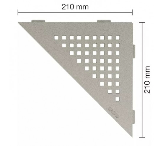 Tablette d'angle de douche SHELF-E-S1 21x21cm SQUARE D3 SCHLUTER - 8
