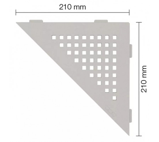 Tablette d'angle de douche SHELF-E-S1 21x21cm SQUARE D3 SCHLUTER - 11