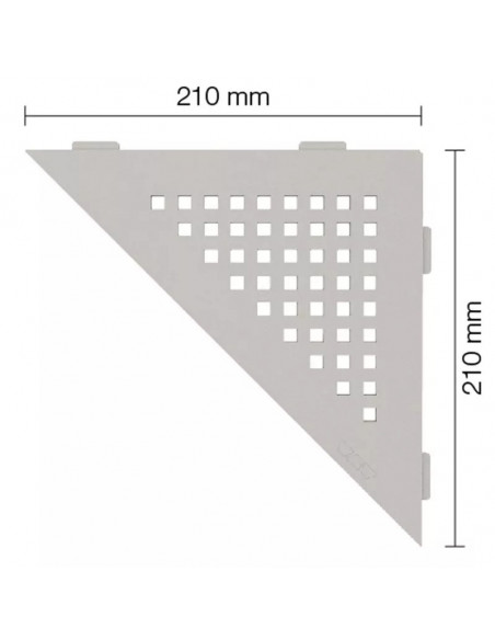 Tablette d'angle de douche SHELF-E-S1 21x21cm SQUARE D3 SCHLUTER - 11