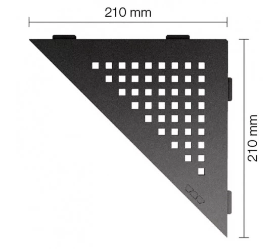 Tablette d'angle de douche SHELF-E-S1 21x21cm SQUARE D3 SCHLUTER - 13