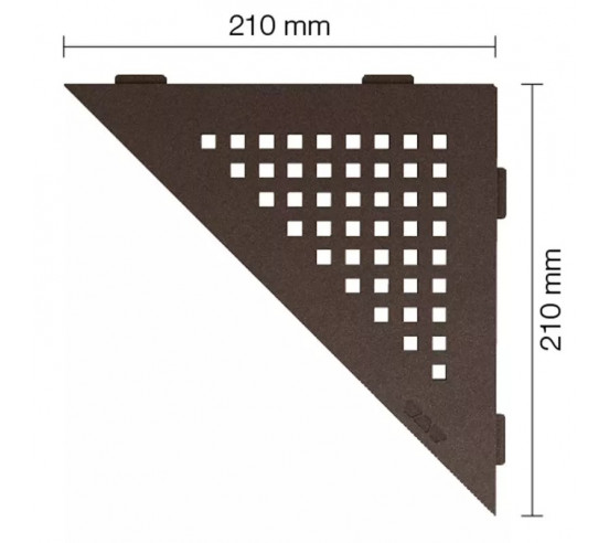 Tablette d'angle de douche SHELF-E-S1 21x21cm SQUARE D3 SCHLUTER - 15