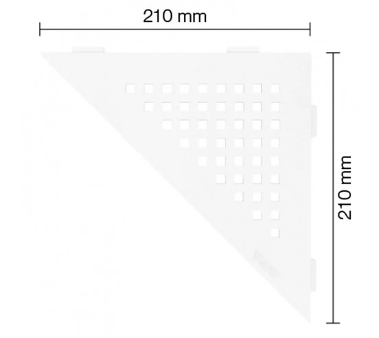 Tablette d'angle de douche SHELF-E-S1 21x21cm SQUARE D3 SCHLUTER - 19