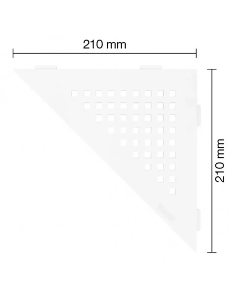 Tablette d'angle de douche SHELF-E-S1 21x21cm SQUARE D3 SCHLUTER - 19