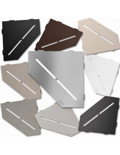 Tablette d'angle de douche SHELF-E-S2 19,5x19,5cm PURE D7...