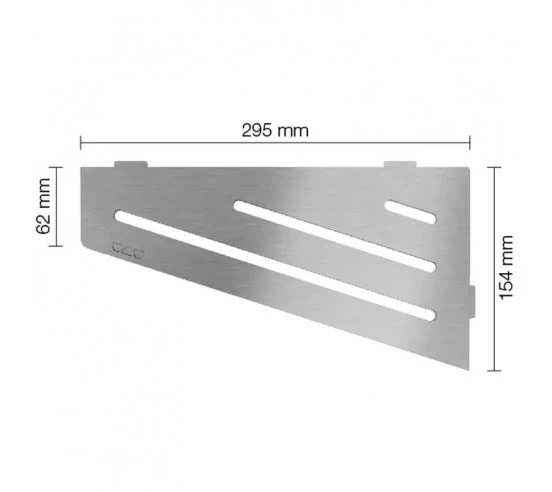 Tablette d'angle de douche SHELF-E-S3 29.5x15.4cm WAVE D10 SCHLUTER - 2