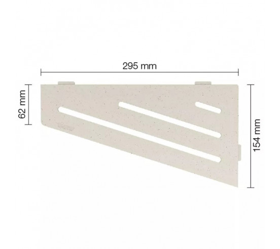 Tablette d'angle de douche SHELF-E-S3 29.5x15.4cm WAVE D10 SCHLUTER - 5