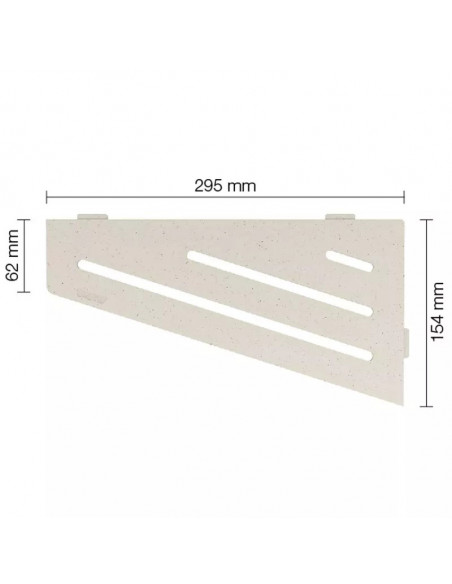 Tablette d'angle de douche SHELF-E-S3 29.5x15.4cm WAVE D10 SCHLUTER - 5