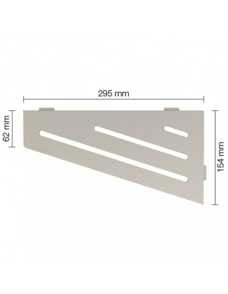 Tablette d'angle de douche SHELF-E-S3 29.5x15.4cm WAVE D10 SCHLUTER - 7