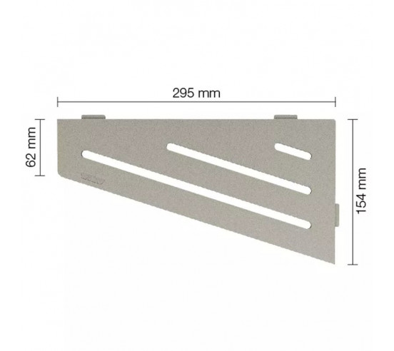 Tablette d'angle de douche SHELF-E-S3 29.5x15.4cm WAVE D10 SCHLUTER - 9