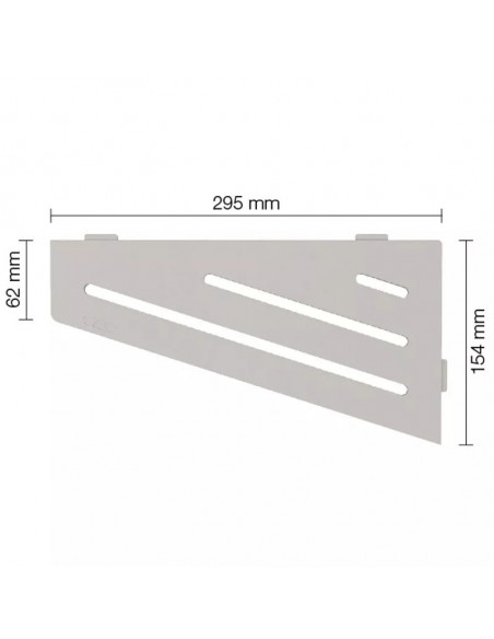 Tablette d'angle de douche SHELF-E-S3 29.5x15.4cm WAVE D10 SCHLUTER - 11