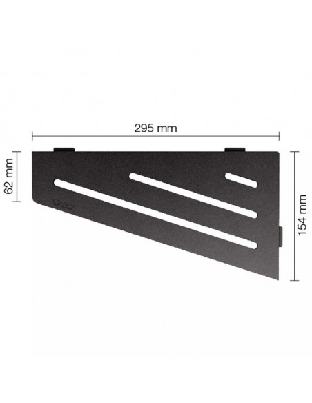 Tablette d'angle de douche SHELF-E-S3 29.5x15.4cm WAVE D10 SCHLUTER - 13