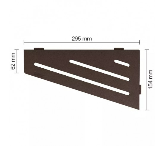 Tablette d'angle de douche SHELF-E-S3 29.5x15.4cm WAVE D10 SCHLUTER - 15