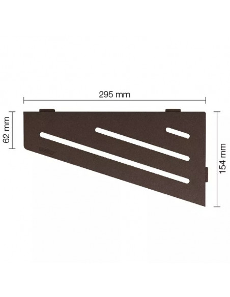 Tablette d'angle de douche SHELF-E-S3 29.5x15.4cm WAVE D10 SCHLUTER - 15