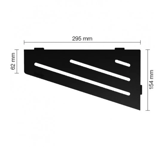 Tablette d'angle de douche SHELF-E-S3 29.5x15.4cm WAVE D10 SCHLUTER - 17