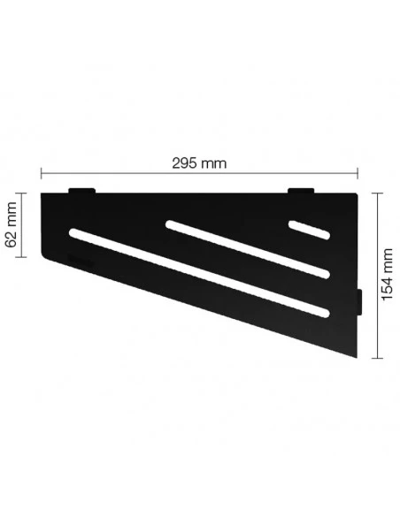Tablette d'angle de douche SHELF-E-S3 29.5x15.4cm WAVE D10 SCHLUTER - 17