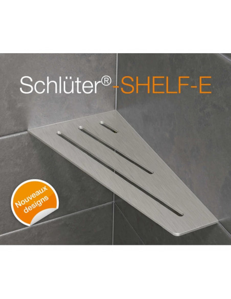 Tablette d'angle de douche SHELF-E-S3 29.5x15.4cm WAVE D10 SCHLUTER - 5