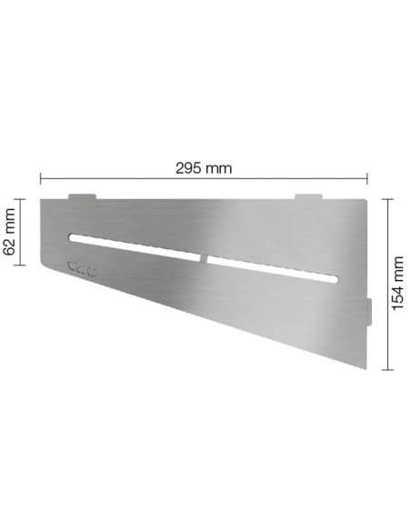 Tablette d'angle de douche SHELF-E-S3 29.5x15.4cm PURE D7 SCHLUTER - 2