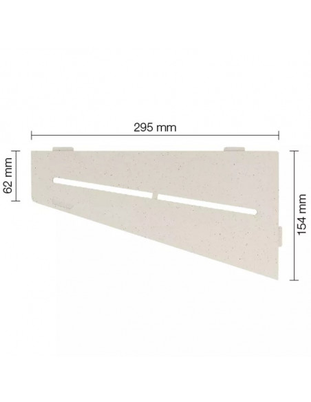 Tablette d'angle de douche SHELF-E-S3 29.5x15.4cm PURE D7 SCHLUTER - 5