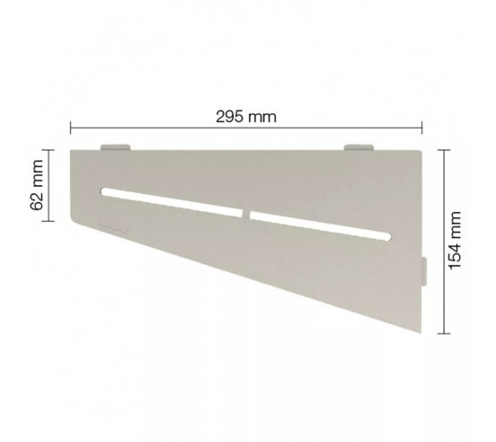 Tablette d'angle de douche SHELF-E-S3 29.5x15.4cm PURE D7 SCHLUTER - 7
