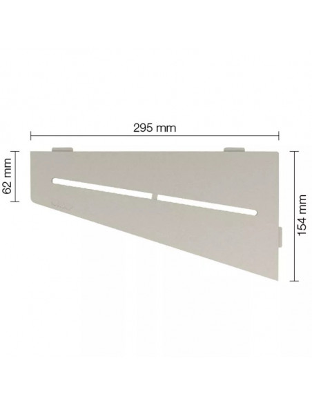 Tablette d'angle de douche SHELF-E-S3 29.5x15.4cm PURE D7 SCHLUTER - 7