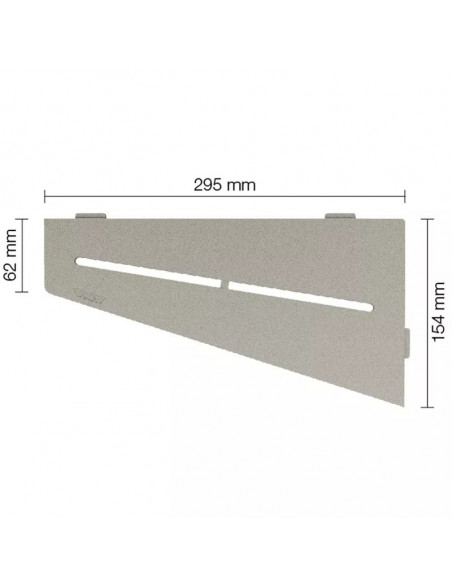Tablette d'angle de douche SHELF-E-S3 29.5x15.4cm PURE D7 SCHLUTER - 9