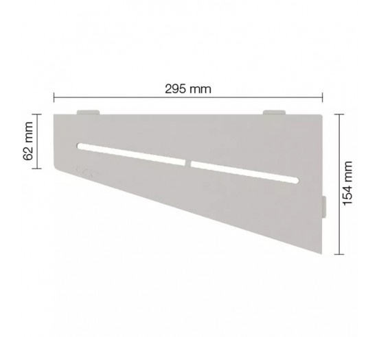 Tablette d'angle de douche SHELF-E-S3 29.5x15.4cm PURE D7 SCHLUTER - 11