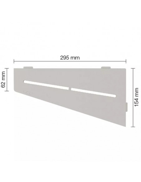 Tablette d'angle de douche SHELF-E-S3 29.5x15.4cm PURE D7 SCHLUTER - 11