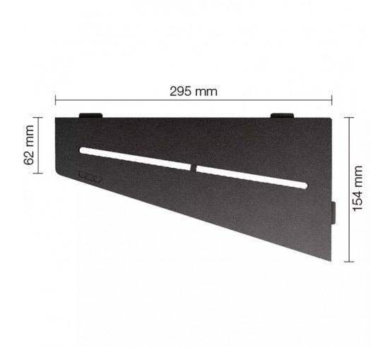 Tablette d'angle de douche SHELF-E-S3 29.5x15.4cm PURE D7 SCHLUTER - 13
